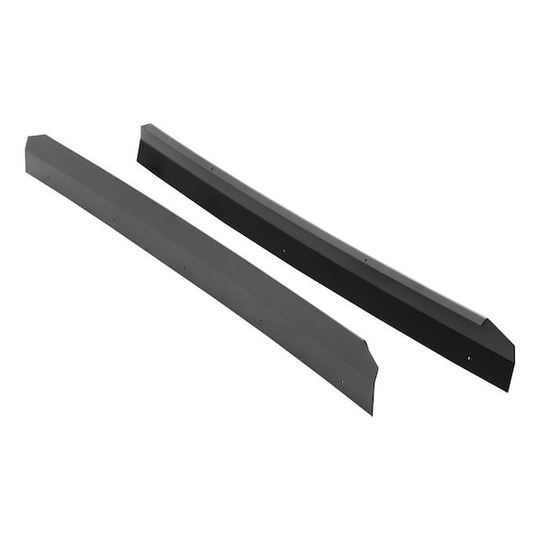 85IN POWDER COATED BLACK ALUMINUM  GRIP STEP BACK SPLASH